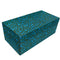 Handmade Reverse Painted Mirror Rectangular Box Blue and Green Bubbles Arcadia Home